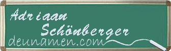 Adriaan Schönberger Visitenkarte